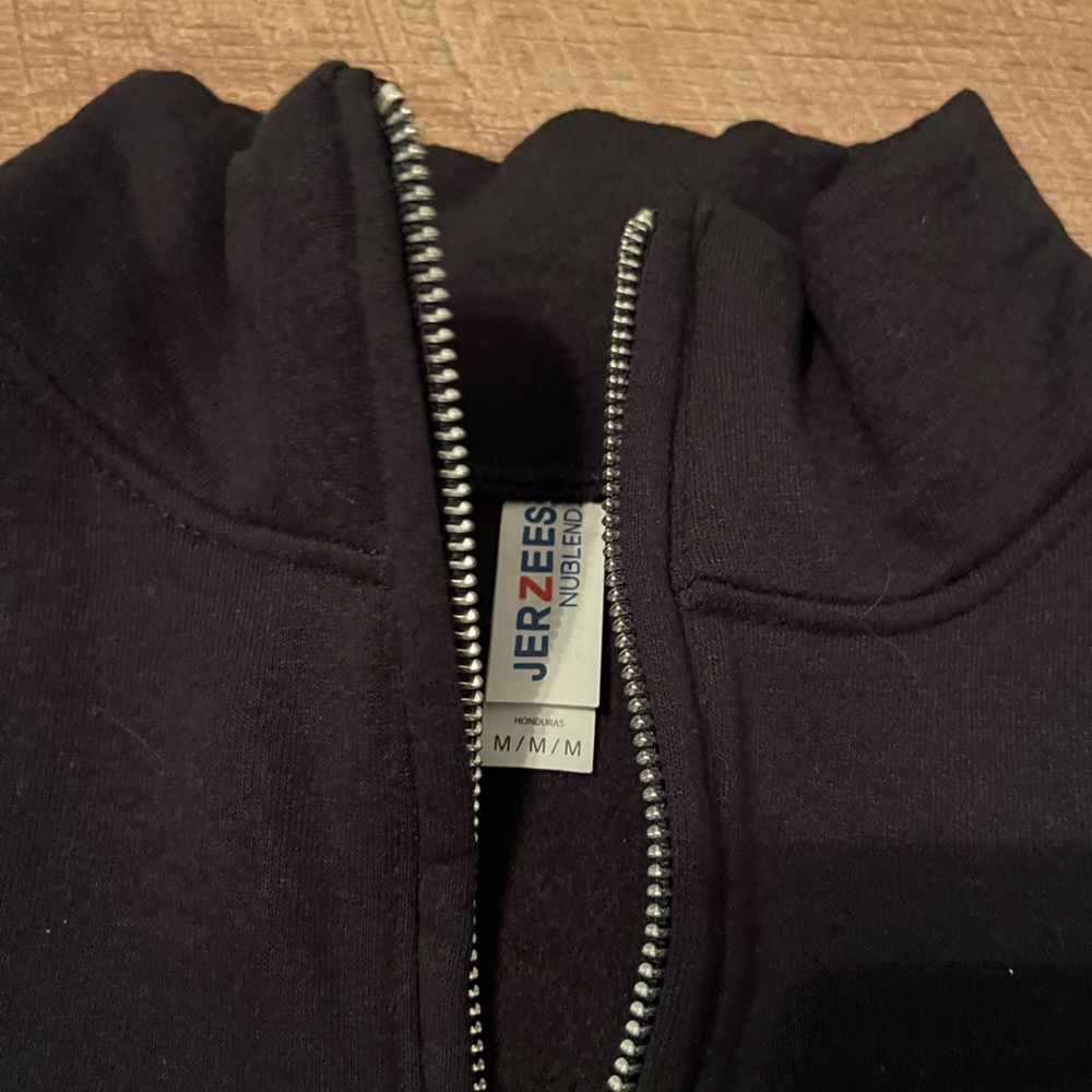 📦 Jerzees Black Zip-Up Sweatshirt - Picture 2 of 2